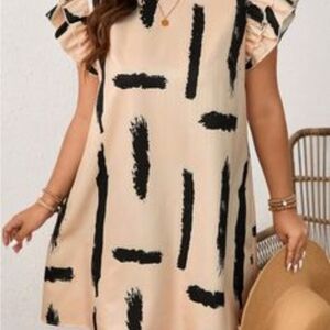 4/$15 Ruffle Sleeve Dress 4x Plus Mini Or Tunic